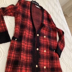 Zara Cutest red cardigan